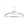Coat Hangers – Plastic – Gray – Heavy-Duty, Non-Slip, Space-Saving, 360° Swivel Hook, 30-Pack