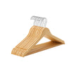 Wooden Hangers – Maple Wood – Natural – 360 Degree Rotating with Skirt Notches and Trouser Bar