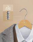 Wooden Hangers – Maple Wood – Natural – 360 Degree Rotating with Skirt Notches and Trouser Bar