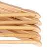 Wooden Coat Hangers – Maple Wood – Natural – Set of 20 with Trouser Bar for Children