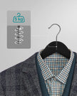 Solid Wood Hangers – Maple – Dark Walnut – 20-Pack with Shoulder Notches and Trousers Bar