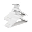 Wooden Hangers – Solid Birch – Cloud White – Pack of 30 with 360° Swivel Hooks and Pants Bar