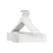 Wooden Hangers – Solid Birch Wood – Cloud White – Pack of 20 with 360° Swivel Hooks