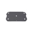 Metal Base – Steel – Silver – for Bilateral Awning Cassette