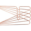 Clothes Hangers – Metal – Rose Gold – Chromium Plated, Anti-Rust, Non-Slip, Space Saving, Pack of 10