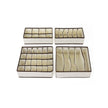 Underwear Organizer – Fabric – Grey – Collapsible Drawer Dividers Set of 4