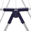 Clothes Drying Rack – Stainless Steel – Blue – Height-Adjustable Wings, Foldable Design