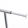 Heavy Duty Clothes Rail – Metal – Chrome – Includes Shoe Shelf, Maximum Load 50 kg