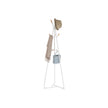 Coat Rack Stand – Beech Wood – Black with Natural Grain – 9 Hooks
