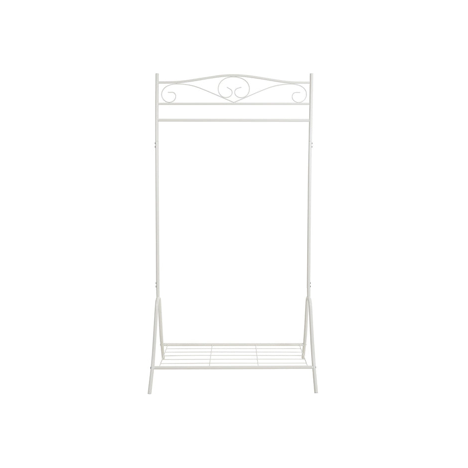 Coat Rack – Metal – Cream – Modular Design with Rail