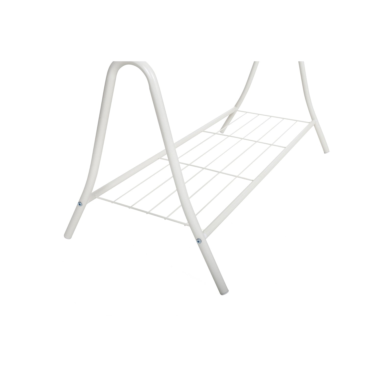 Coat Rack – Metal – Cream – Modular Design with Rail