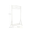 Coat Rack – Metal – Cream – Modular Design with Rail