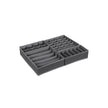 Collapsible Drawer Organiser – Fabric – Dark Grey – Set of 4 for Bras, Underwear, Socks, Ties, and Scarves