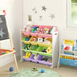 Toy Storage Unit – PP Plastic – Candy Color and White – 12 Removable Bins