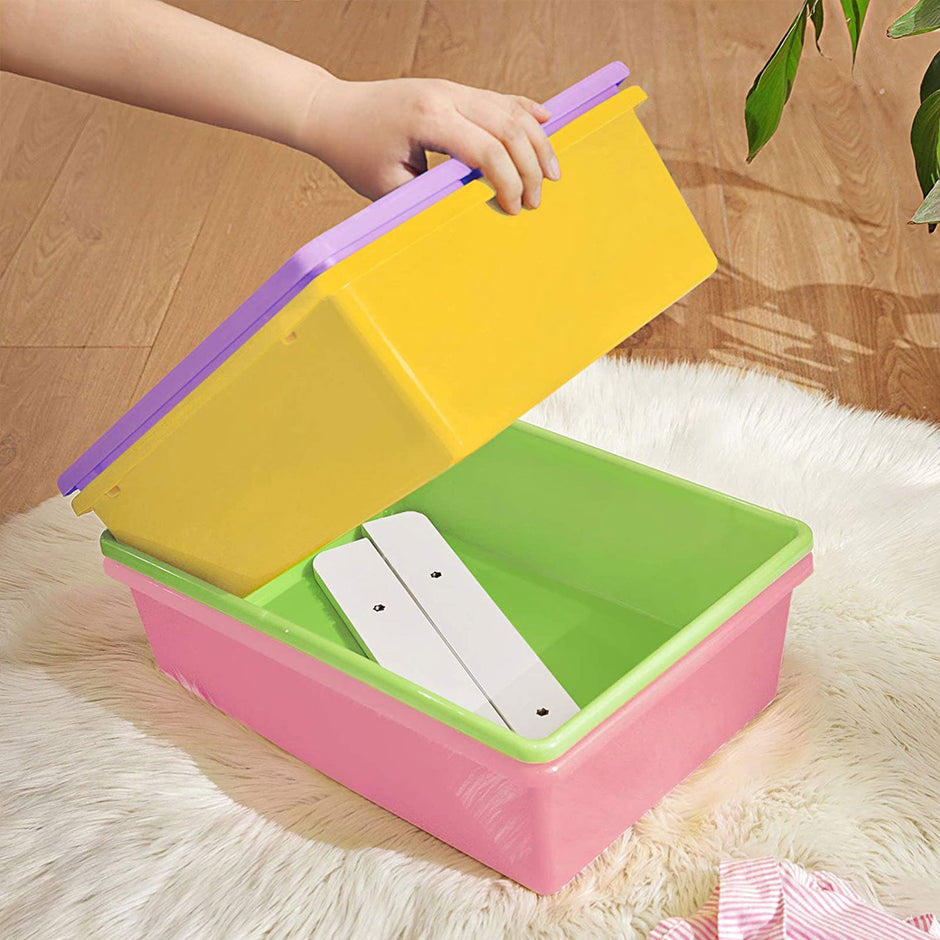 Toy Storage Unit – PP Plastic – Candy Color and White – 12 Removable Bins