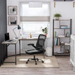L-Shaped Corner Desk – Wood and Metal – Greige and Black – Space-Saving Industrial Design