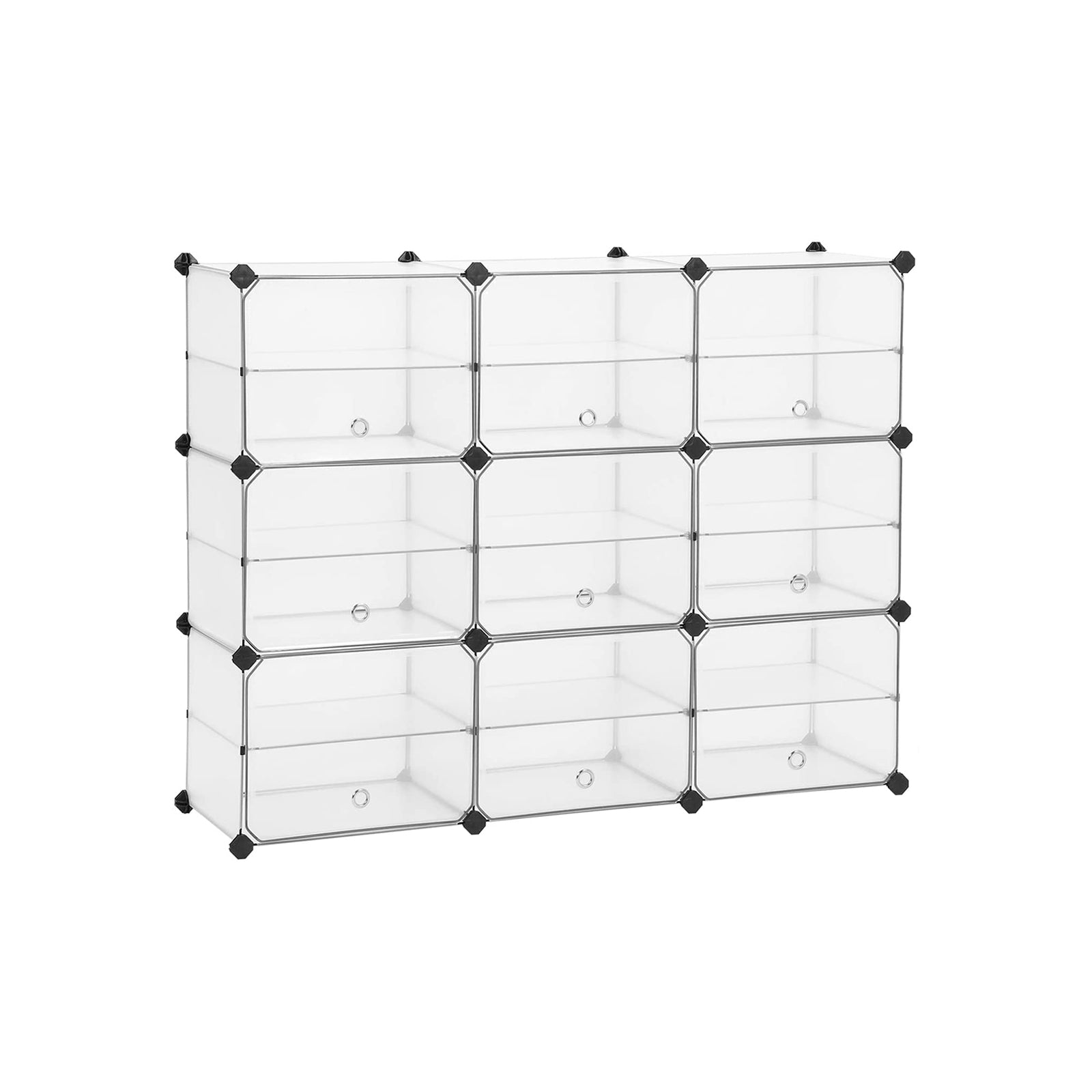 Cube Storage Unit – Plastic – White – Includes Dividers and Rubber Mallet