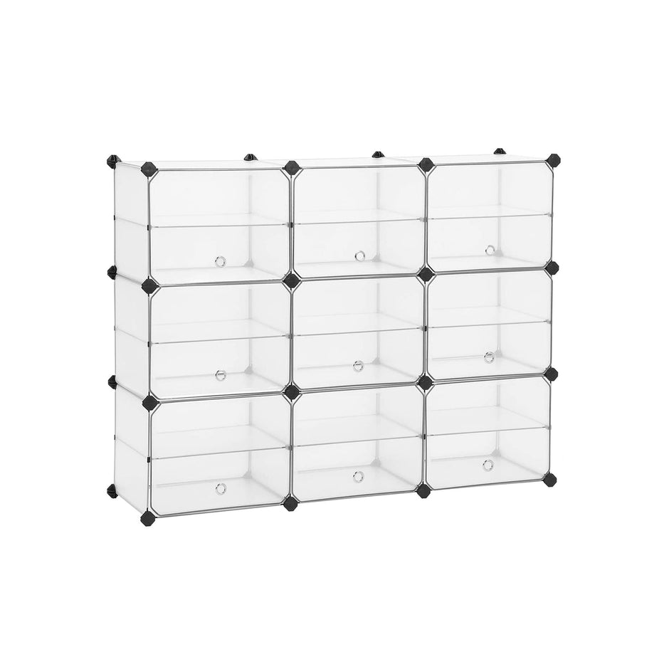 Cube Storage Unit – Plastic – White – Includes Dividers and Rubber Mallet