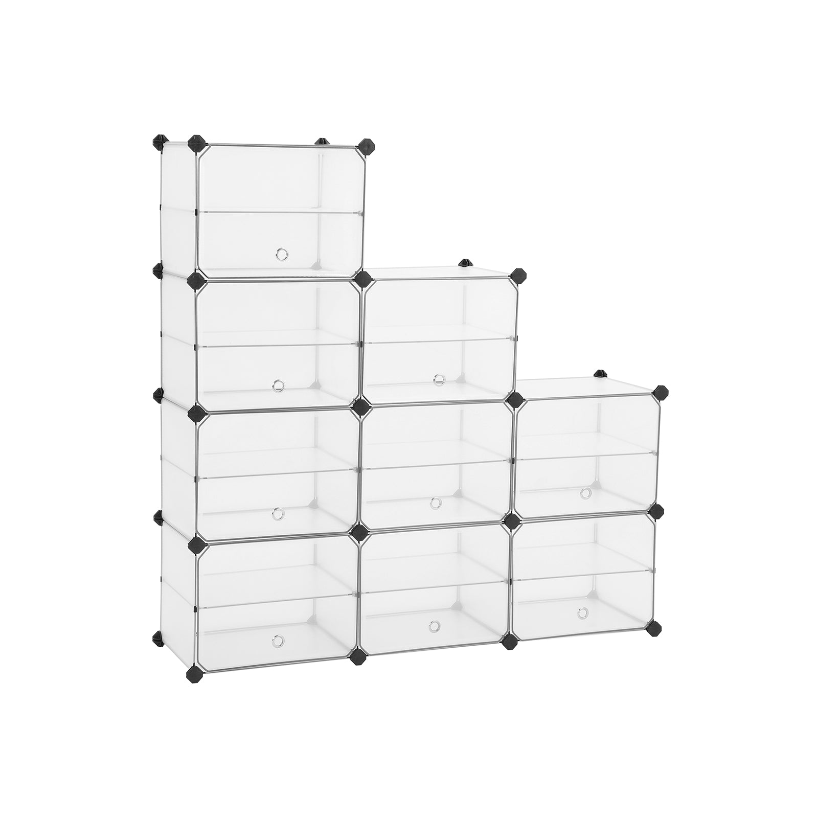 Cube Storage Unit – Plastic – White – Includes Dividers and Rubber Mallet