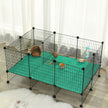 Customizable Pet Playpen – Metal – Black – Indoor Grid Design with Rubber Mallet