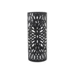 Cylindrical Umbrella Stand – Metal – Black – Includes Hooks and Drip Tray