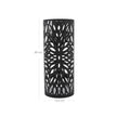 Cylindrical Umbrella Stand – Metal – Black – Includes Hooks and Drip Tray