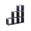 DIY Bookcase – Wood – Black – Multifunctional Storage and Room Divider