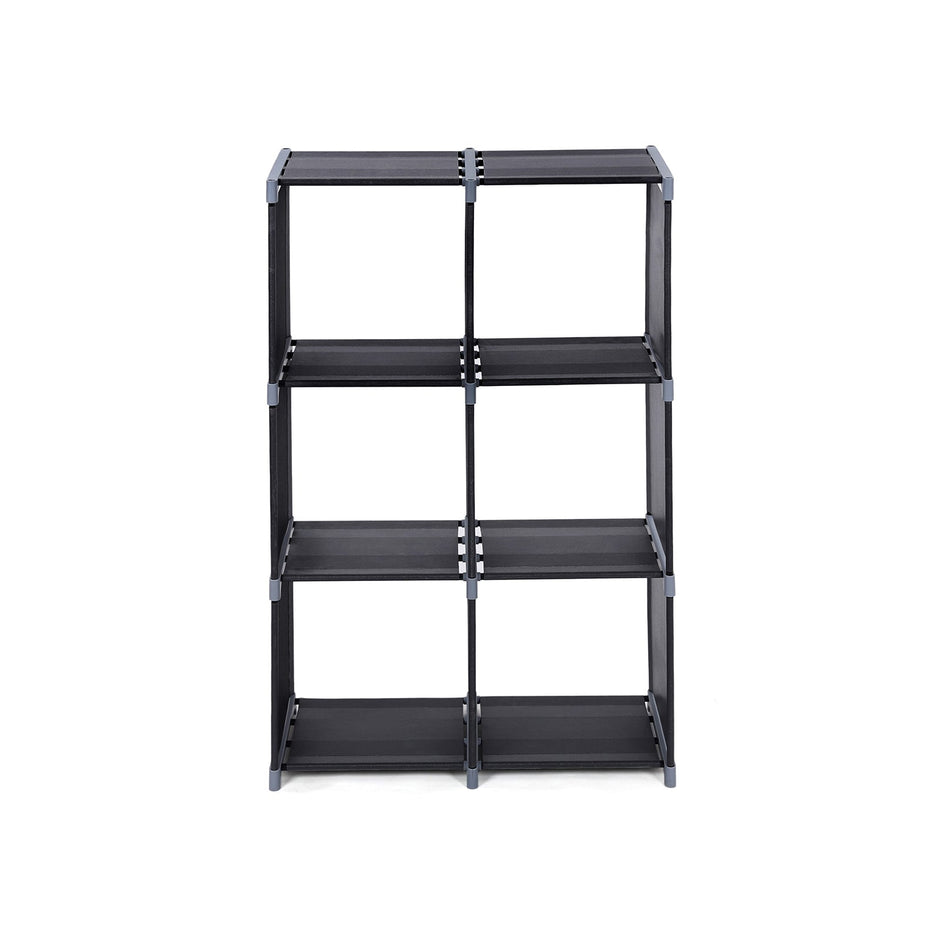 DIY Bookcase – Wood – Black – Multifunctional Storage and Room Divider