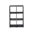 DIY Bookcase – Wood – Black – Multifunctional Storage and Room Divider