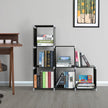DIY Bookcase – Wood – Black – Multifunctional Storage and Room Divider