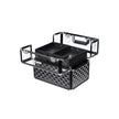 Deluxe Makeup Case – Acrylic – Black – Professional Organiser with Pull-Out Tray