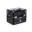 Deluxe Makeup Case – Acrylic – Black – Professional Organiser with Pull-Out Tray
