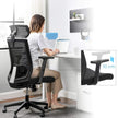 Mesh Office Chair – Mesh Fabric – Black – Ergonomic with Adjustable Lumbar Support and Headrest