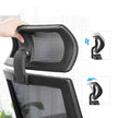 Mesh Office Chair – Mesh Fabric – Black – Ergonomic with Adjustable Lumbar Support and Headrest