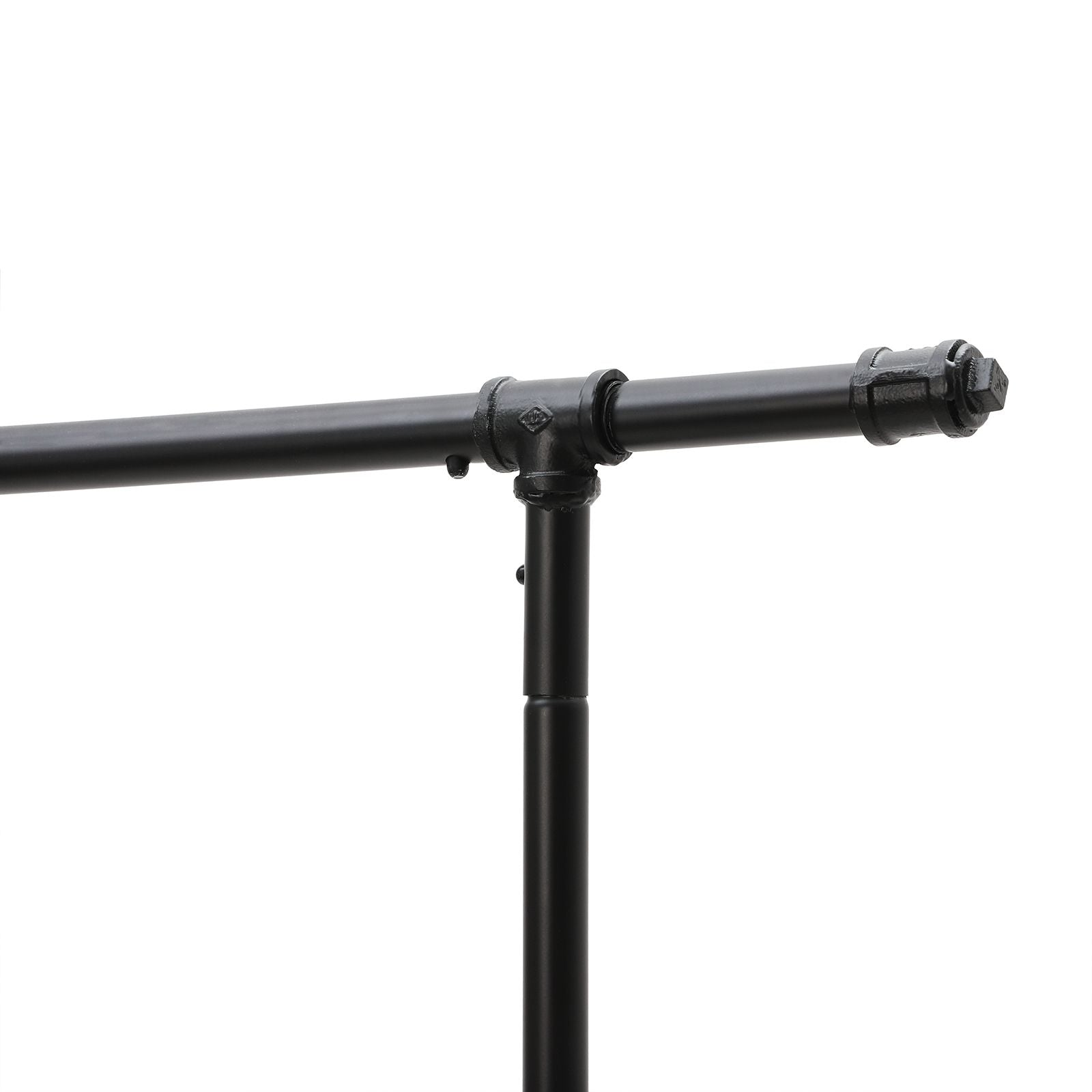 Double Rod Garment Rack – Metal – Black – Heavy Duty with Wheels, 110 Kg Capacity