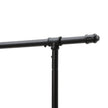 Double Rod Garment Rack – Metal – Black – Heavy Duty with Wheels, 110 Kg Capacity