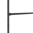 Double Rod Garment Rack – Metal – Black – Heavy Duty with Wheels, 110 Kg Capacity
