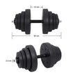 Dumbbell Set – Metal – Black – Total 40 kg for Home and Gym Fitness