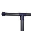 Extendable Garment Rack – Metal – Matte Black and Blue – Rolling Design with Thickened Hanging Rail, 60 kg Load Capacity