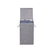 Laundry Hamper – Linenette Fabric – Grey – 85L Capacity with Magnetic Lid and Removable Liner Bag