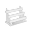 Jewellery Stand – Faux Leather – White – 3-Bar Organizer for Bracelets and Necklaces