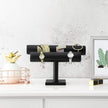 Jewellery Stand – Faux Leather – Black – Multi-functional Watch and Bracelet Holder