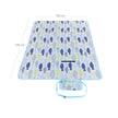 Picnic Blanket – Insulated Fabric – Fish Pattern – Washable and Foldable with Shoulder Strap