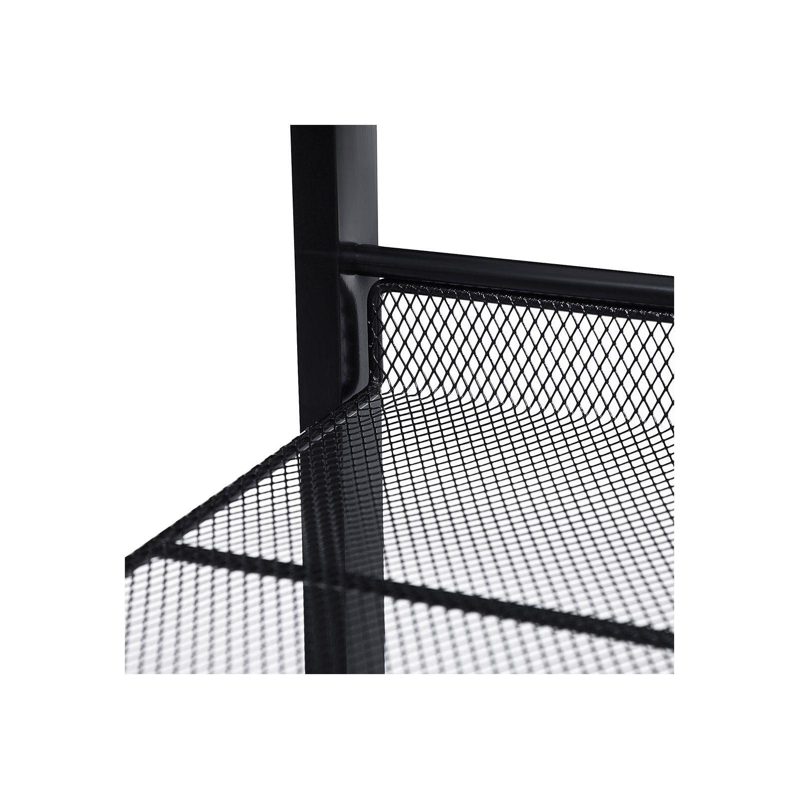 Shoe Rack – Metal Mesh – Cool Grey – 5-Tier Stackable Design for 15 to 20 Pairs