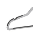 Suit Hangers – Plastic – Grey – Flat-Head Design with 360° Swivel Hook and Non-Slip Protection, Heavy Duty, 20 Pack