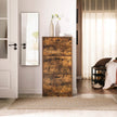 Shoe Cabinet – Wood – Rustic Brown – 3-Tier with Flip Doors