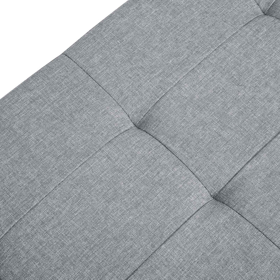 Storage Ottoman – Fabric – Light Grey – 120L Capacity, Flipping Lid