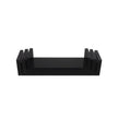 Floating Wall Shelves – MDF – Black – Modern High Gloss Finish with Invisible Mounting