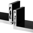 Floating Wall Shelves – MDF – Black – Modern High Gloss Finish with Invisible Mounting