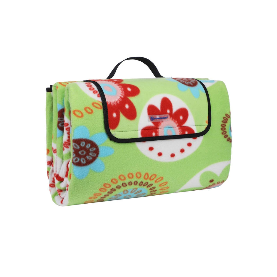 Picnic Blanket – Waterproof – Floral Pattern – Portable with Handle